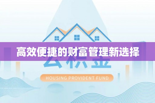 扎赉特旗高效便捷的财富管理新选择